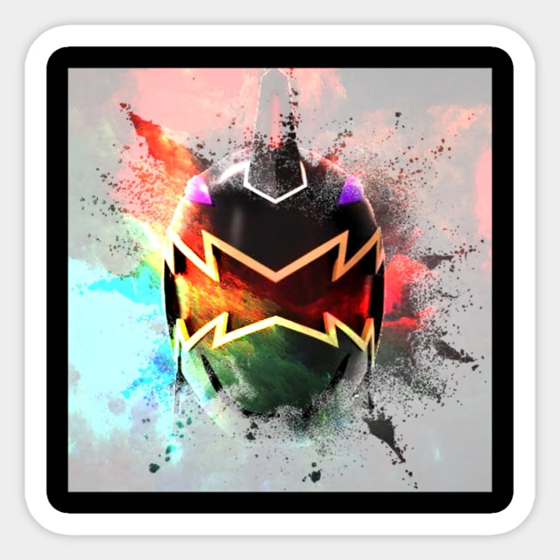 BLACK DINO RANGER IS THE GOAT DINO THUNDER Sticker by TSOL Games